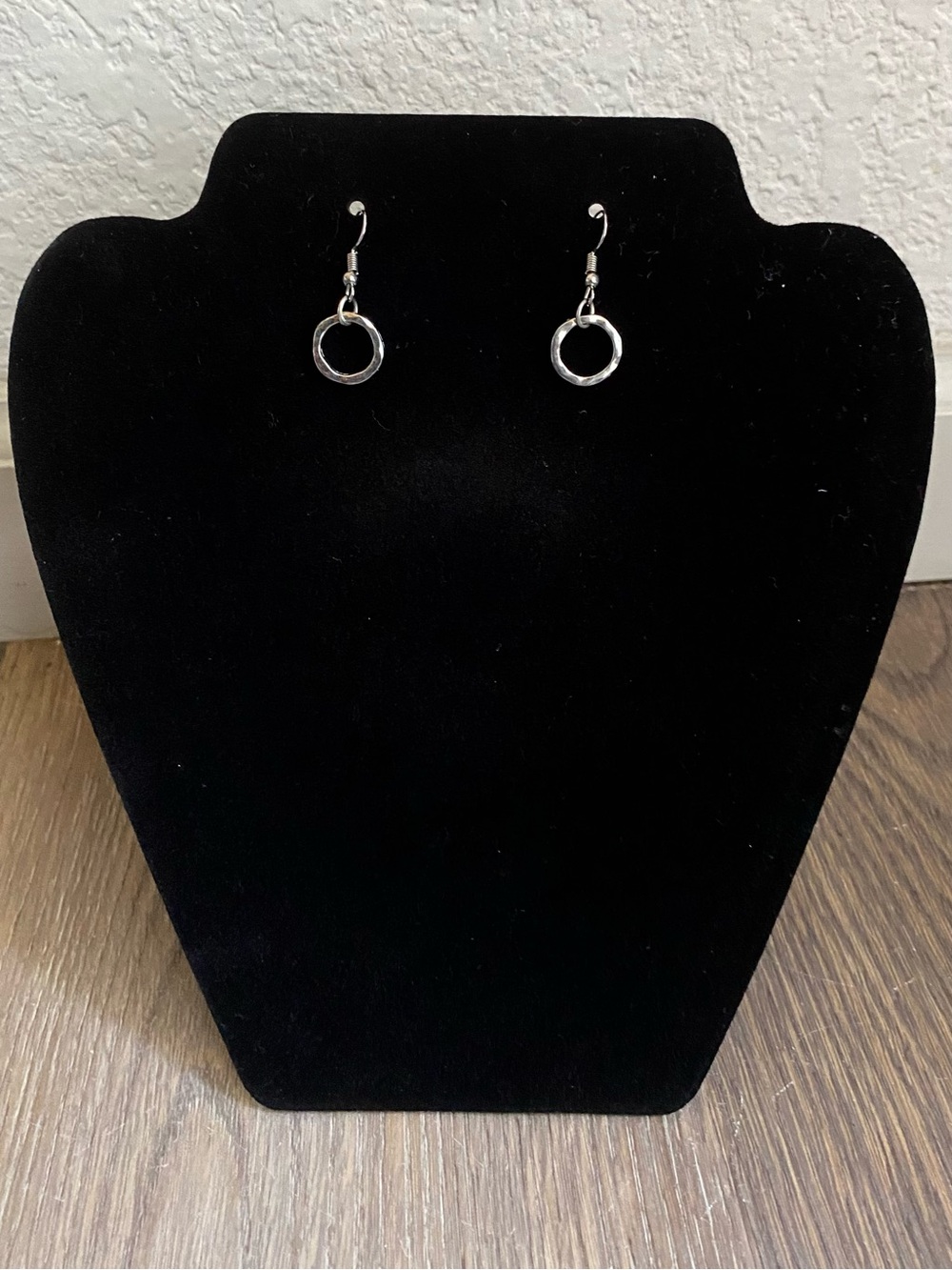 Silver Open Circle Drop Earrings - Elegant Everyday Jewelry